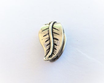 Asa de plata de ley 925 oxidada con forma de hoja, asa de plata con forma de hoja, asa de plata de ley, asa, asa de plata de ley, asa de plata, asa