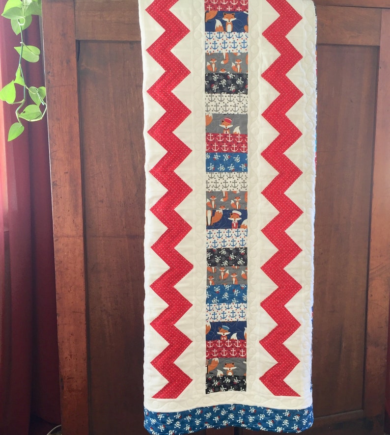coastal nautical nursery Nautical baby quilt handmade toddler quilts baby quilts for sale homemade quilts fox quilt toddler bedding
