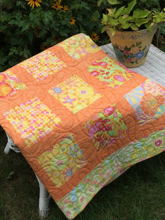 Handmade Quilts For Sale Girl Quilt Homemade Lap Size Quilt Etsy