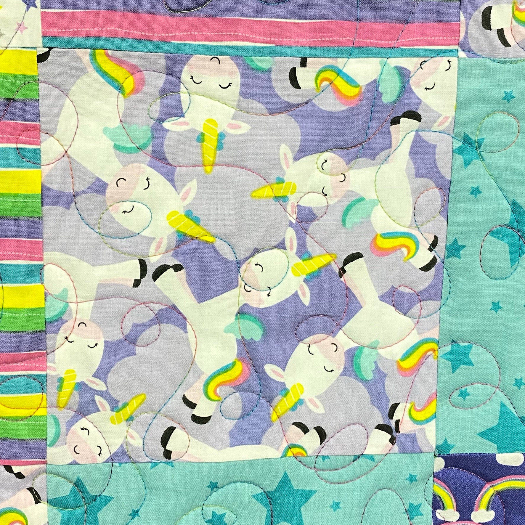 Unicorn Quilt Kit Beginner Quilt Kit Baby Girl Quilt Kit Etsy