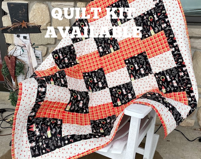 Christmas Quilt Kit Easy Quilt Kits Holiday Quilt Kit Precut Fabrics