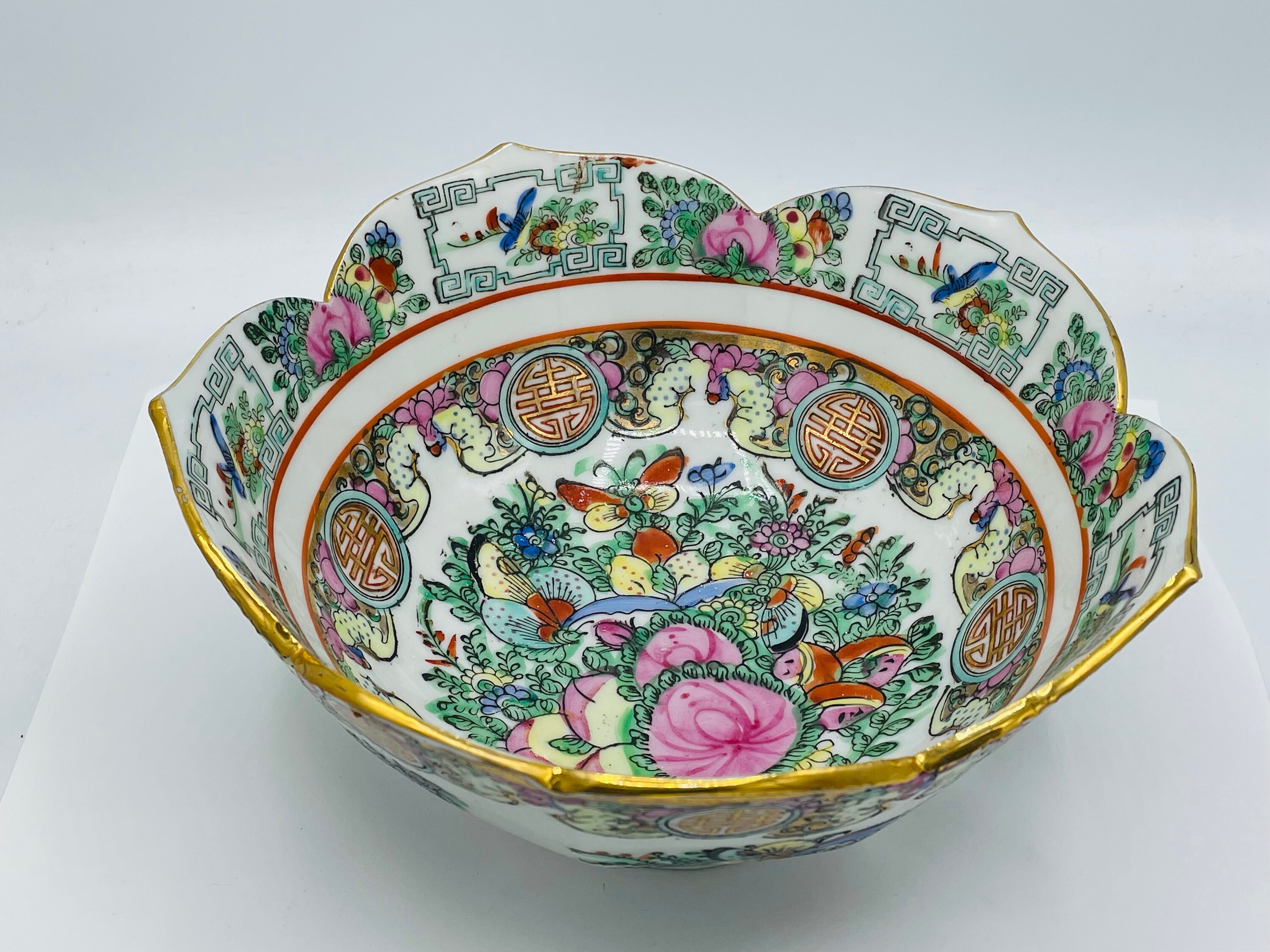 Vintage Japanese Porcelainware Hong Kong Hand Painted Porcelain 