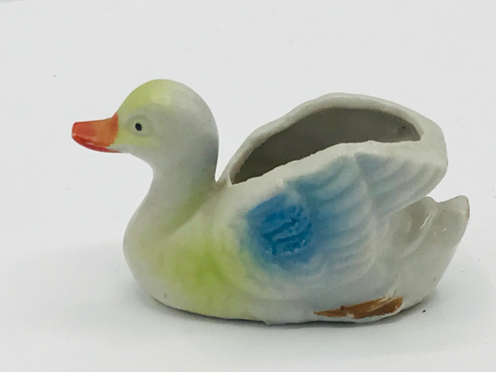 Vintage Japanese Porcelain Duck Toothpick Holder PINCUSHION Etsy