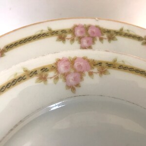 12 PC Antique Pfeiffer and Lowenstein, Schlackenwerth, Czechoslovakia Antoinette Porcelain luncheon and salad plates