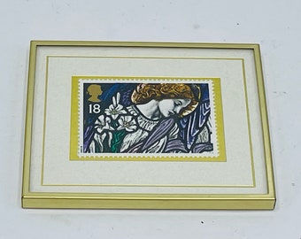 Hanford Heirlooms Framed Stamp Angel Gabriel 532/10,000 3"  1993