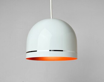 Vintage White ceiling lamp / Mod style  / Minimalist Loft style / Philips Flitiga Lisa / Sweden 70s