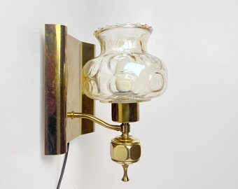 Brass Wall Sconce / Vintage Midcentury / A.Greaker Armatur / Norway 70s