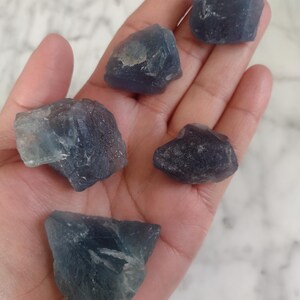Raw Blue Fluorite ~ Fluorite crystal, Raw Fluorite, Natural fluorite