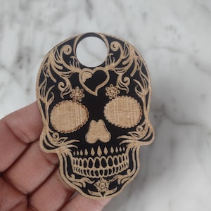Skull Sphere Holder, Wood Sphere Stand, sphere holder, crystal ball stand, crystal ball display
