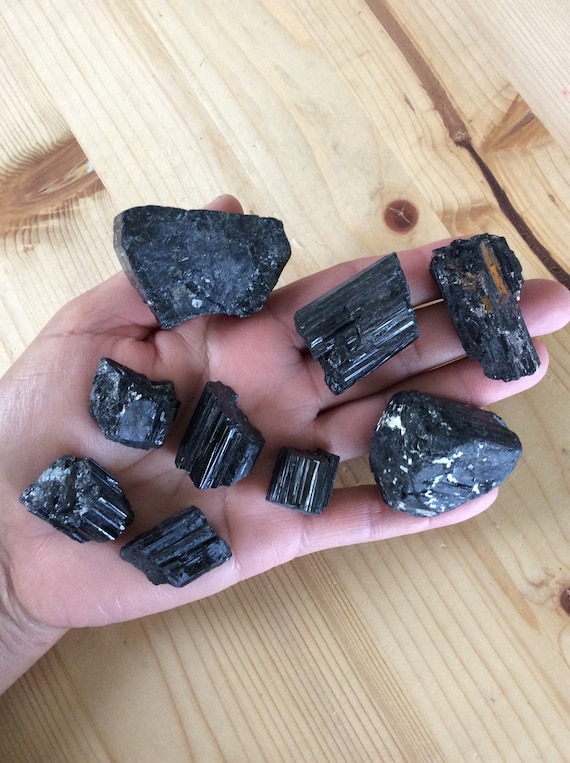 Black Tourmaline Protection Rough Stone Raw Tourmaline Natural Tourmaline
