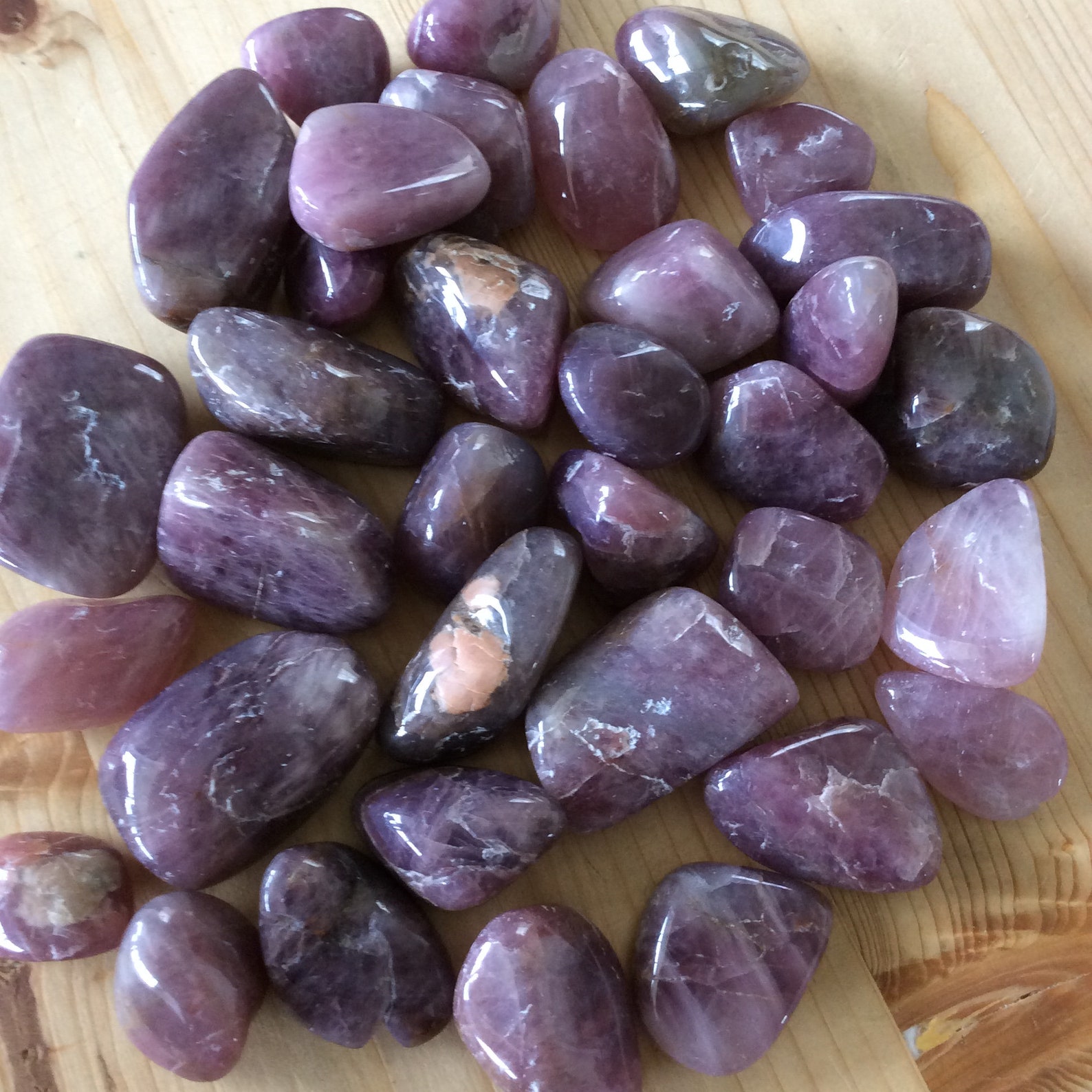 RARE Purple Rose Quartz Tumble Purple Rose Quartz Crystal Etsy