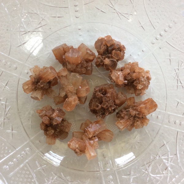 Aragonite crystal, Aragonite cluster, aragonite star cluster, aragonite stone