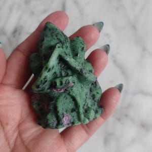 Ruby Zoisite Crystal House Carving Carved Stone House