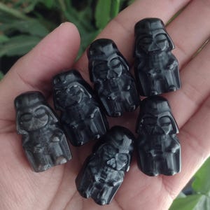 Obsidian Darth Vader, Obsidian Vader, Stone Vader, Crystal Vader, Vader Figure, Vader Figurine