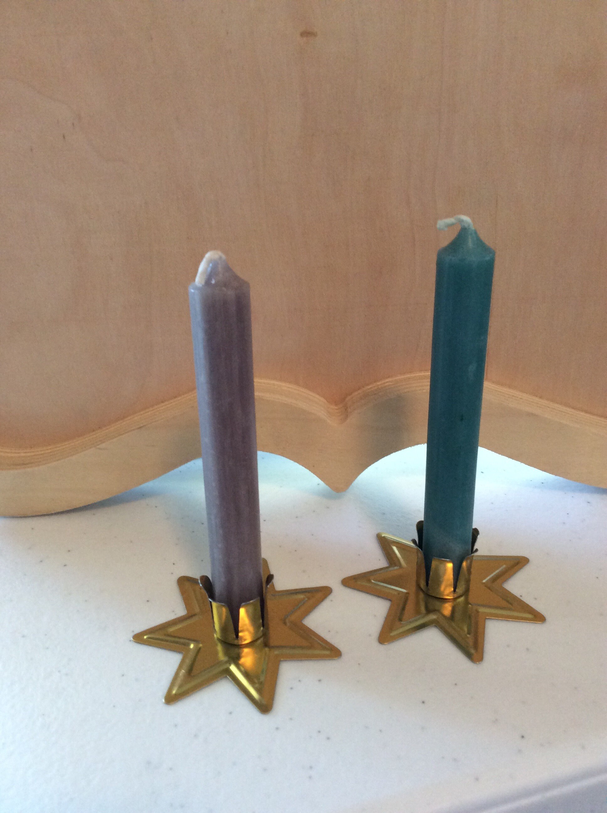 2 GOLD Fairy Candle Holders Spell Candle Holder Candle Etsy