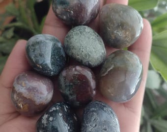 Moss Agate tumble, Tumbled moss agate, polished moss agate, natural Moss Agate, Moss Agate Tumbled Stones
