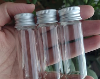 5 or 10 PACK Glass Bottle With Lid, Herb jar, Spell Jar Glass Vials, Magick  Altar Tool Wiccan