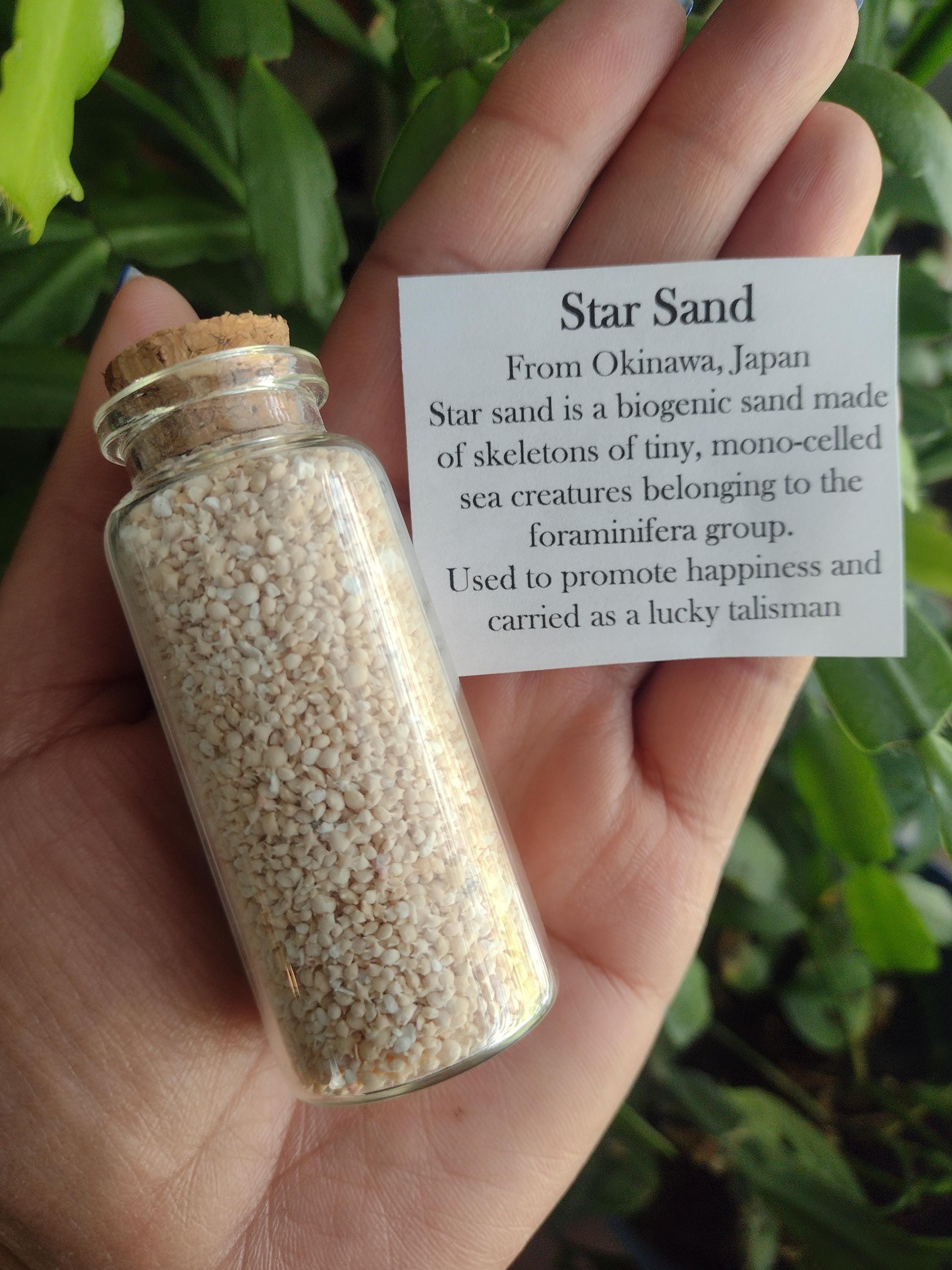 RARE Okinawa Star Sand Jar, Star Shaped Sand, Japan Beach Sand