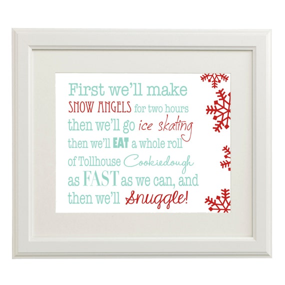 Instant Digital Download Elf Quote We will make snow | Etsy