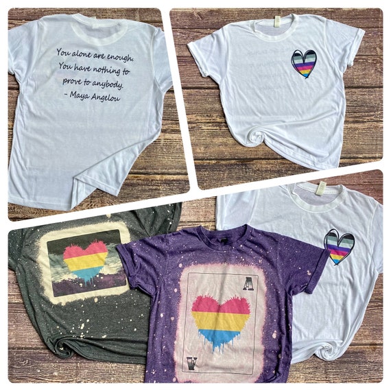 panromantic asexual shirt