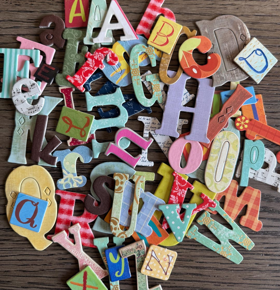 Chipboard Alpha Letters, Ransom Letters, Scrapbook, Journals, Multi ...