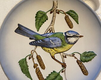 Goebel Collectors Plate, 1974 Blue Titmouse, No. 2 Wildlife