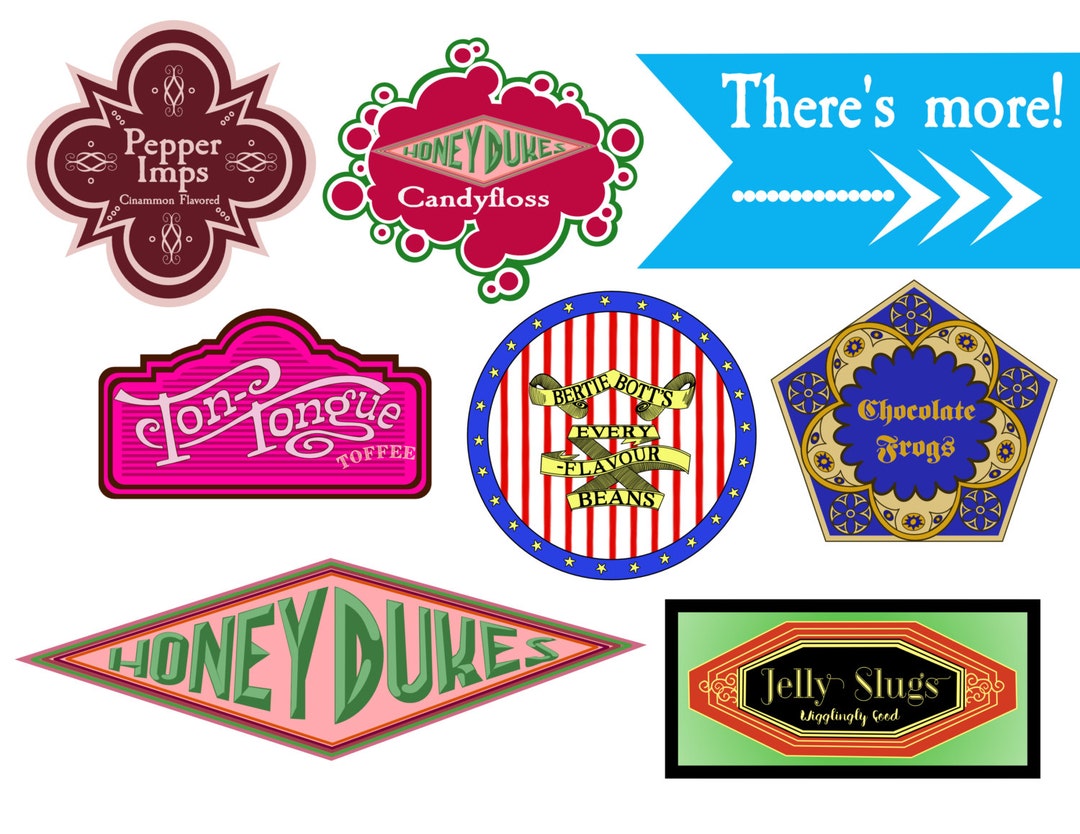 Bertie Botts Every Flavor Beans Label Printable