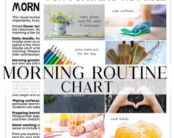 Routine Chart for Kids, Routine Checklist, Routine Printable, Morning Routine for Children, PDF Download Routine Schedule, Schedule Chart