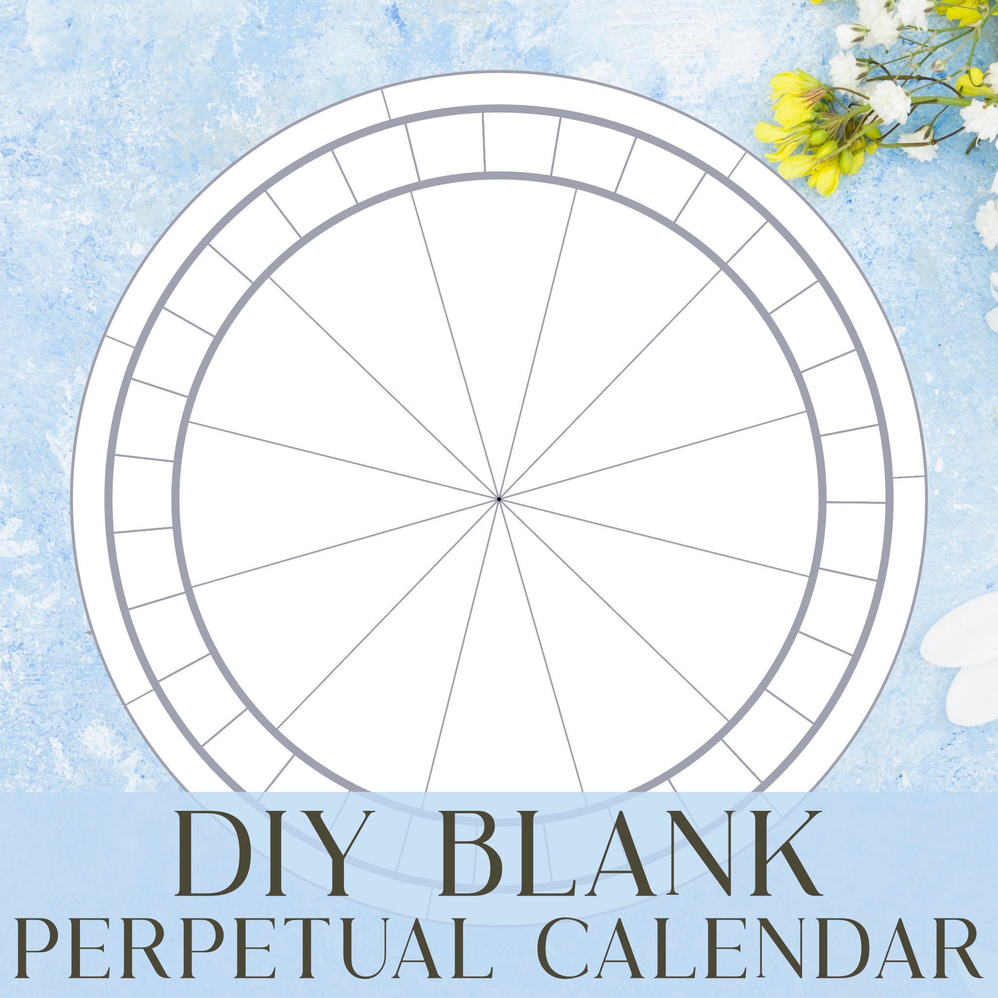 Printable DIY Calendar Calendar Template Blank Calendar Etsy New Zealand