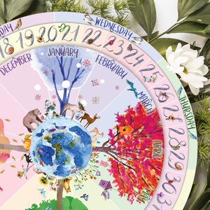 Perpetual Calendar, Waldorf Calendar, Charlotte Mason Calendar, Nature Calendar, Wheel of the Year, Natural Living, Homeschool Calendar image 3