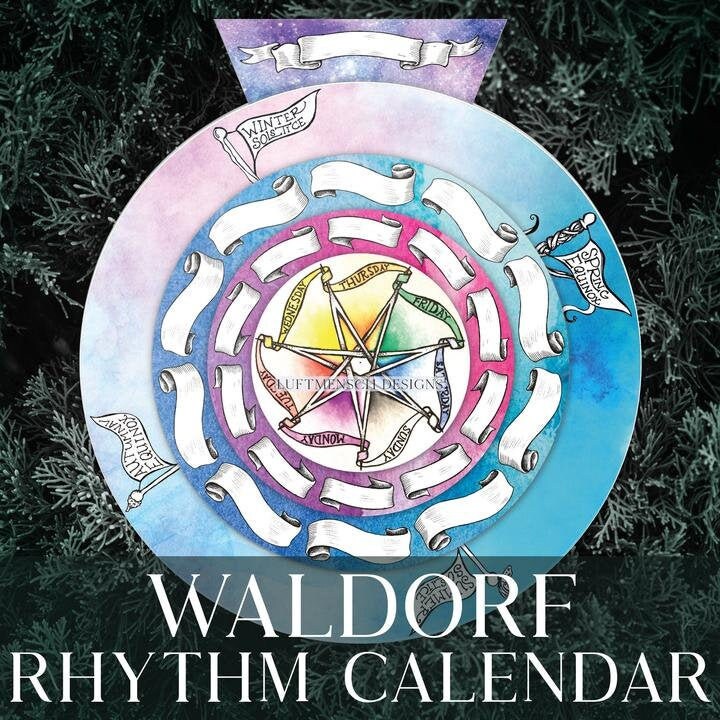 Waldorf Calendar, Waldorf Daily Rhythm Printable, Homeschool Calendar