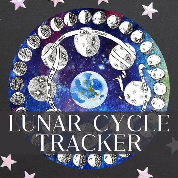 Lunar Calendar Tracker, Waldorf Calendar, Moon Cycle Calendar, Moon Tracking Chart, Lunar Calendar, Full Crescent Gibbous Moon