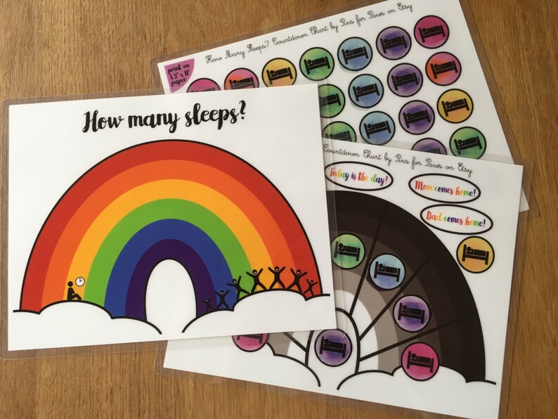 Countdown Chart, Countdown Calendar, Child's Visual Calendar, ASD