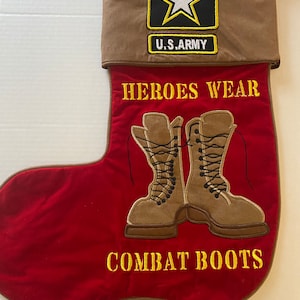 United States Army or Marines Christmas Stocking