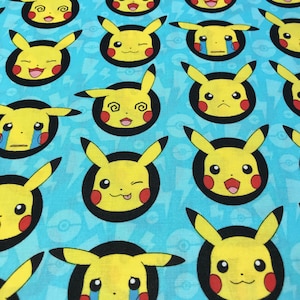 Brand New Pikachu fat quarters