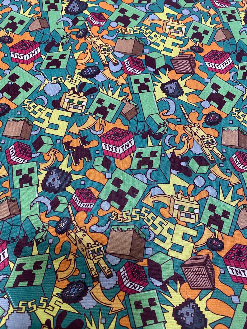 Minecraft Mix Fat Quarters Cotton - Etsy