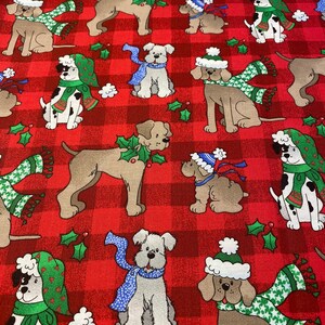 Christmas dogs fat quarters
