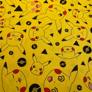 Brand New Pikachu fat quarters