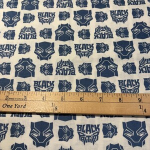 Black Panther - cotton fat quarters