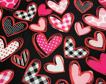 Valentines Fabrics in fat quarters