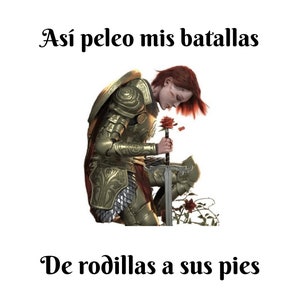 Asi Peleo mis batallas png religieus digitaal bestand geloof gezegend