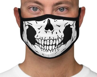 Halloween skelet gezichtsmasker Unisex Halloween skelet masker wasbaar gezichtsmasker gemonteerd skeletmasker