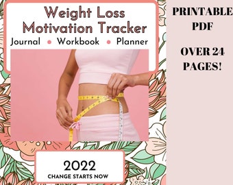 Weight Loss Journal Weight Loss Tracker Bundle Tracker Weight Loss Motivational Planner Habit Tracker Noom Friendly Printable Workbook