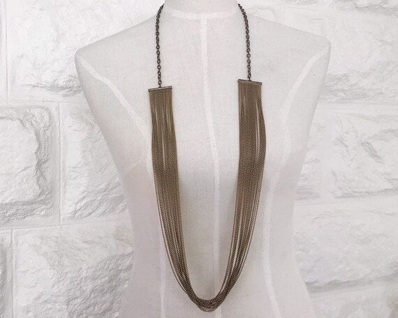 vintage chain necklace // 80s chain necklace // vi