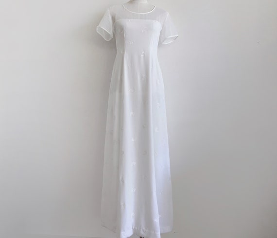 white boho cocktail dress