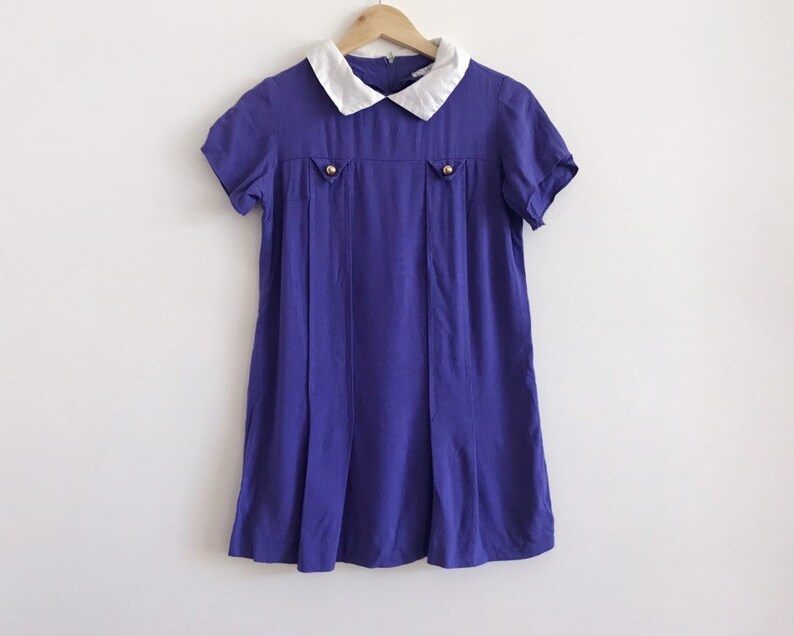 vintage purple dress 60s mini dress vintage mod dress vintage tunic