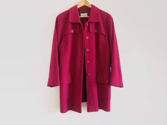 Vintage cashmere coat // vintage pink coat // vint