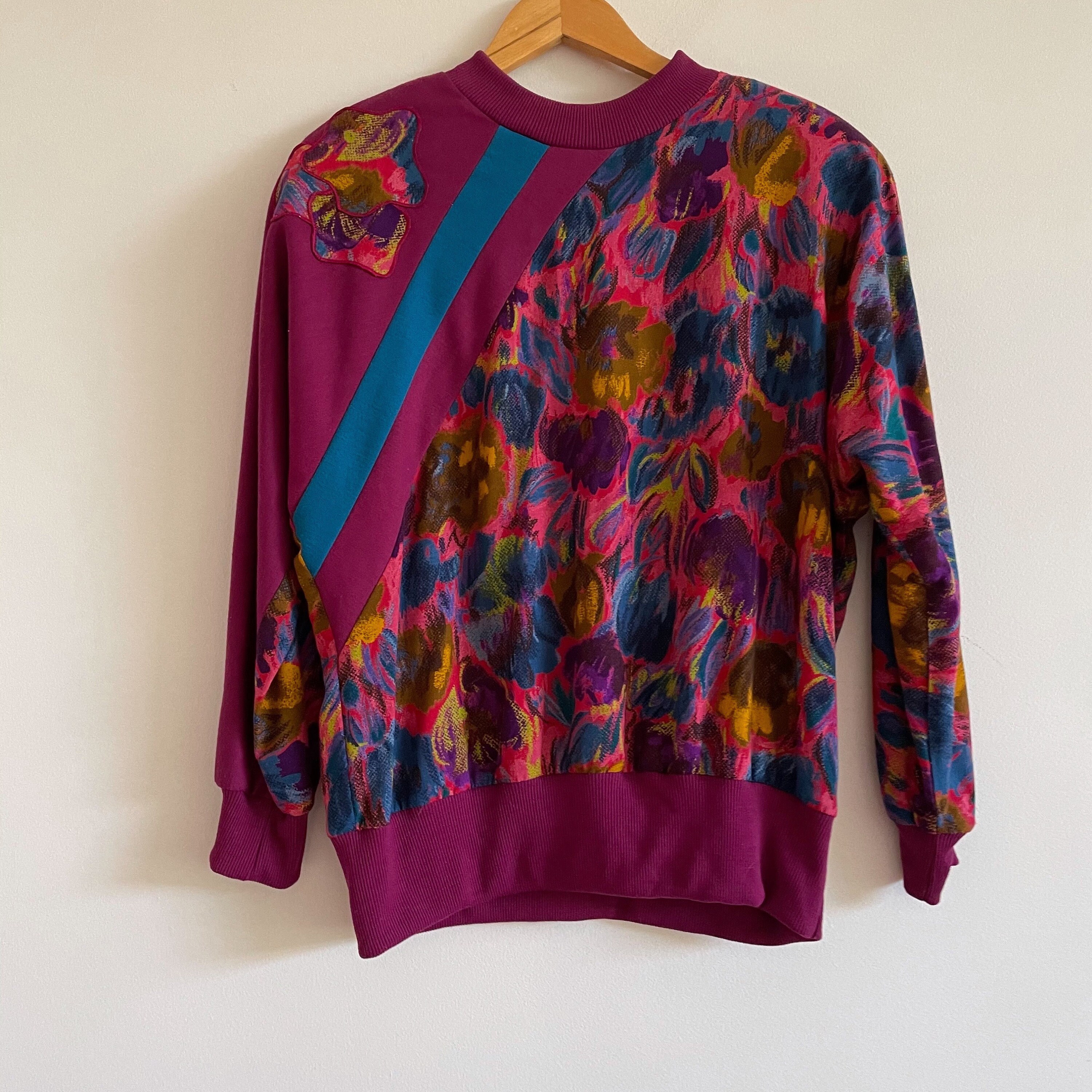80s rainbow sweater