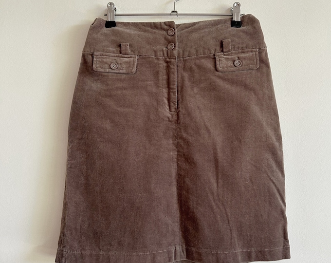 Jigsaw Corduroy Mini Skirt Y2k Beige Taupe Cord. Etsy