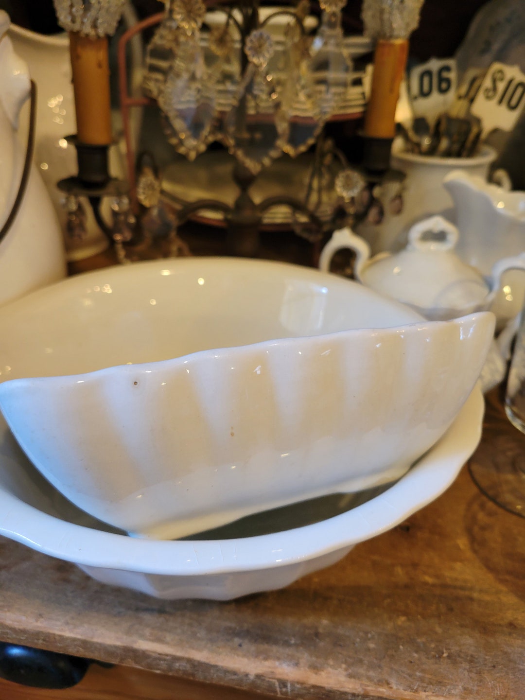 Antique Ironstone Bowl Farmhouse Ironstone - Etsy
